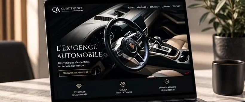 Réalisation pour Quintessence Automobiles