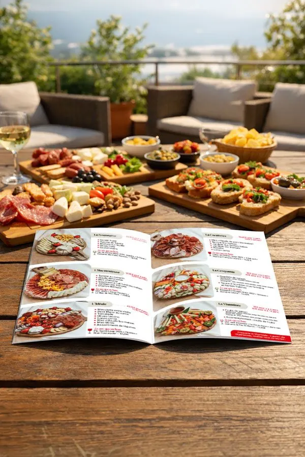 Menu et carte pour Des Halles et des Gourmets