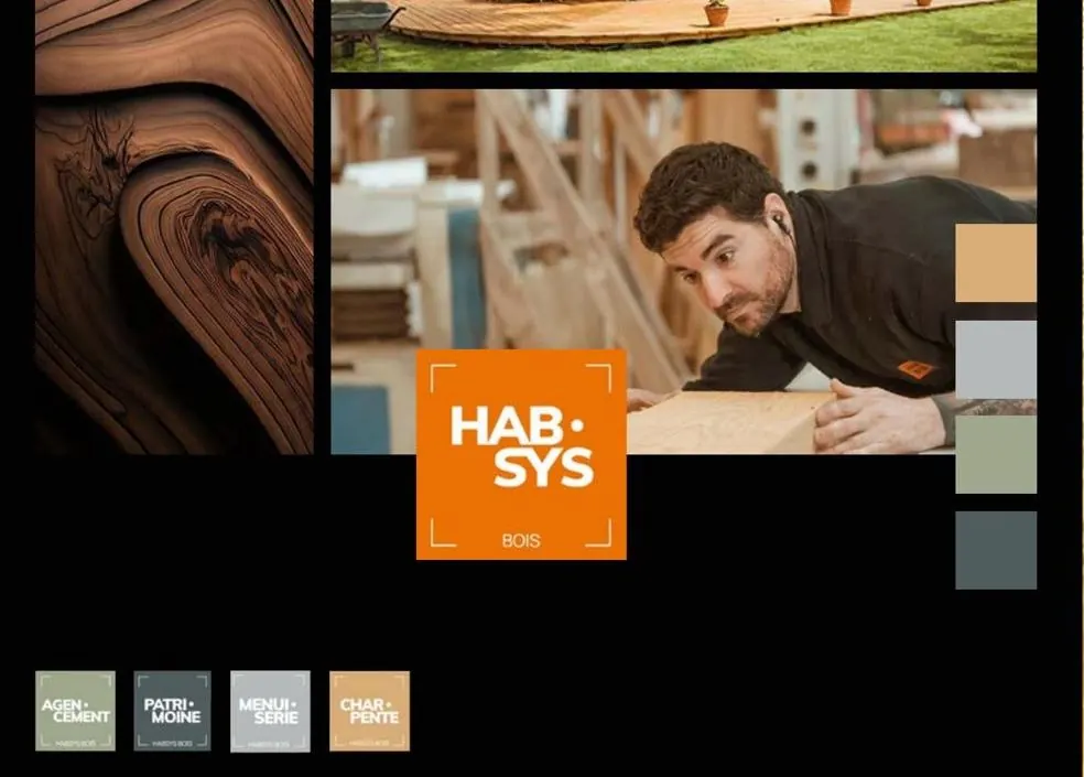 Logo et identité pour Habsys Bois