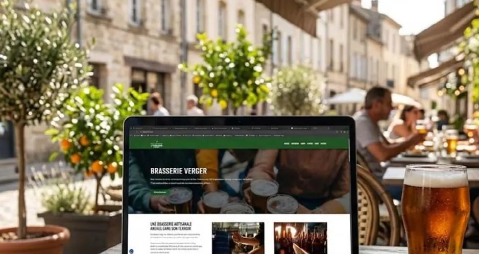 Site internet pour Brasserie Verger