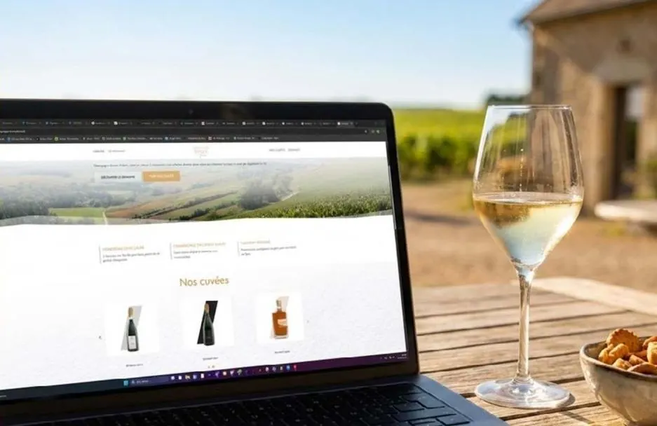 Site internet pour Champagne Senez Frères