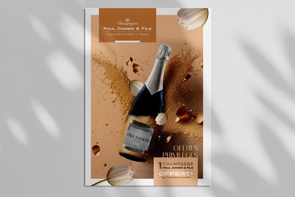 Création graphique pour Champagne Dangin