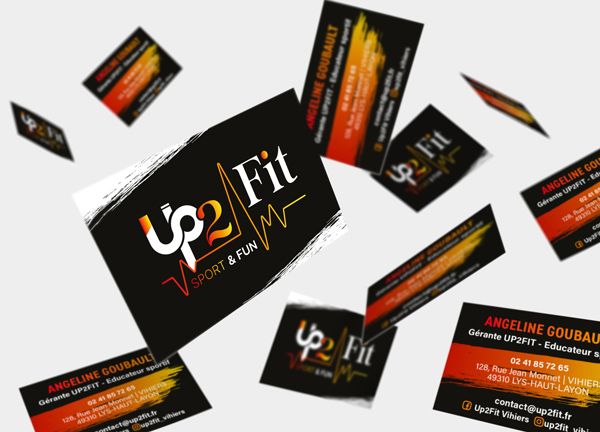 Création identité visuelle pour la salle de sport Up2fit